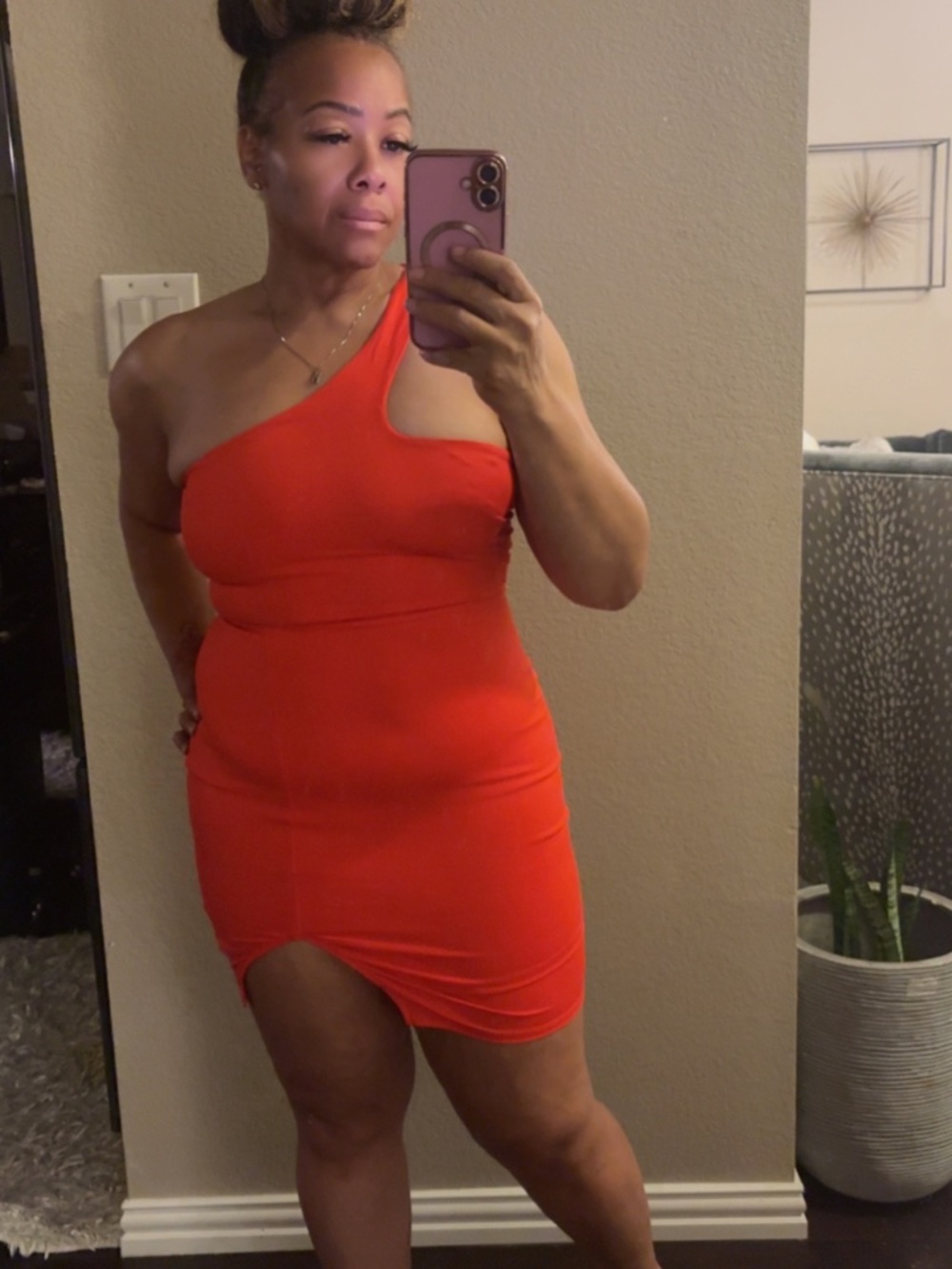 Orange dress